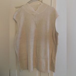 Coldwater Creek mock neck sleeveless silk top